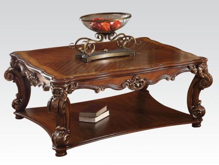 Acme Vendome Square Coffee Table in Cherry 82002 Online Hot Sale