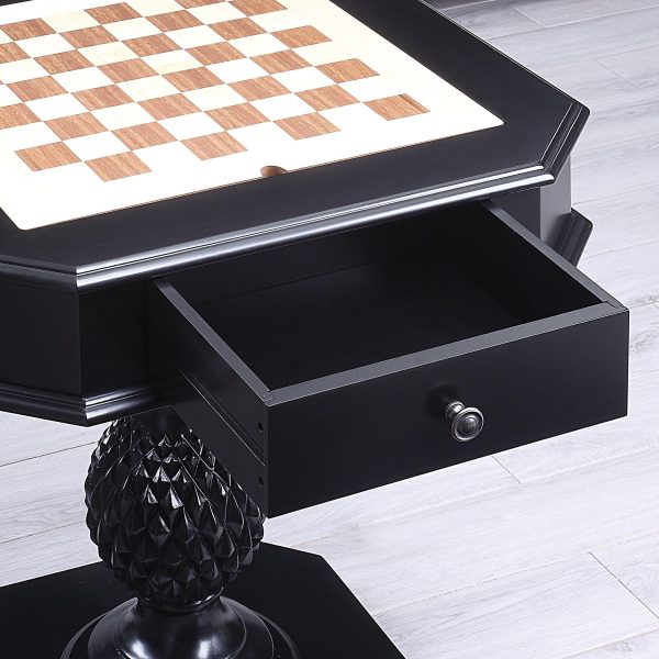 Bishop II Black Game Table For Discount