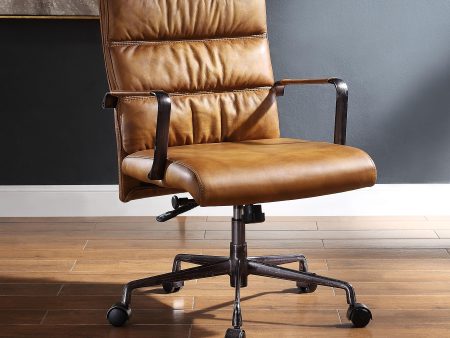 Jairo Sahara Top Grain Leather Office Chair Online now