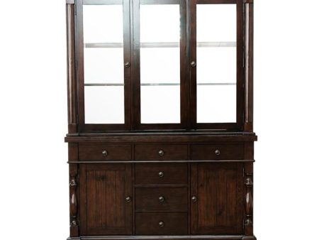 Yates Buffet and Hutch in Dark Oak 5167-50* Supply