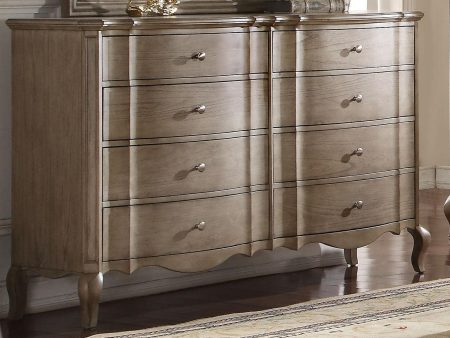 Acme Chelmsford Drawer Dresser in Antique Taupe 26055 Online now