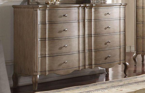 Acme Chelmsford Drawer Dresser in Antique Taupe 26055 Online now