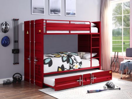 Cargo Red Bunk Bed (Twin Twin) Cheap