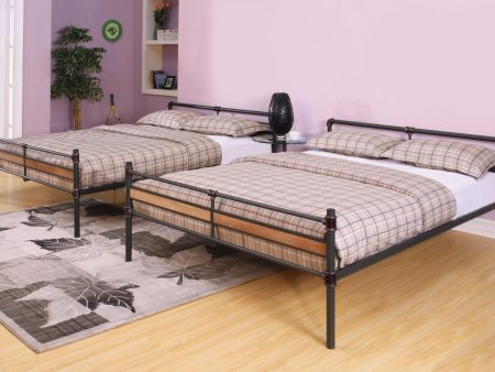 Brantley II Sandy Black & Dark Bronze Hand-Brushed Bunk Bed (Queen Queen) Online Sale