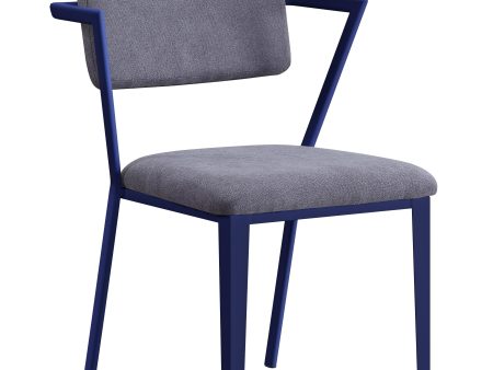 Cargo Gray Fabric & Blue Chair Supply