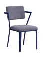 Cargo Gray Fabric & Blue Chair Supply