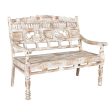 Carved Bench - Light Brown Online Hot Sale