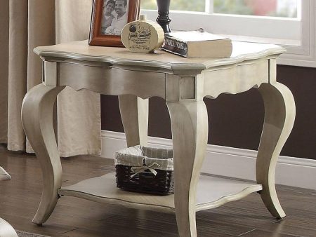 Acme Chelmsford End Table in Antique Taupe 86052 Online Sale