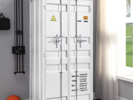 Cargo White Wardrobe (Double Door) Sale