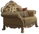 Acme Dresden Chair w  2 Pillows in Gold Patina 53162 Online now