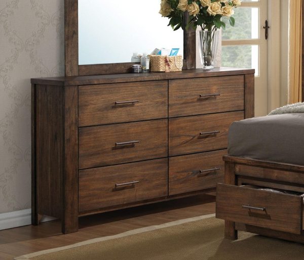 Acme Merrilee Drawer Dresser in Oak 21685 Fashion