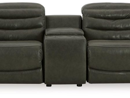 Center Line 3-Piece Power Reclining Loveseat with Console For Discount