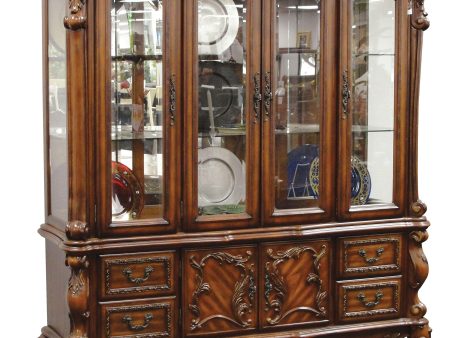 Dresden Cherry Oak Hutch & Buffet Online Hot Sale