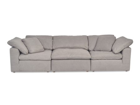 Clay - Modular Sofa Performance Fabric - Light Gray Fashion