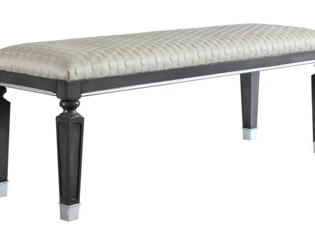 Acme Furniture House Beatrice Bench in Light Gray 28817 Discount