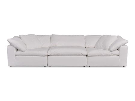 Clay - Modular Sofa Performance Fabric - White For Discount