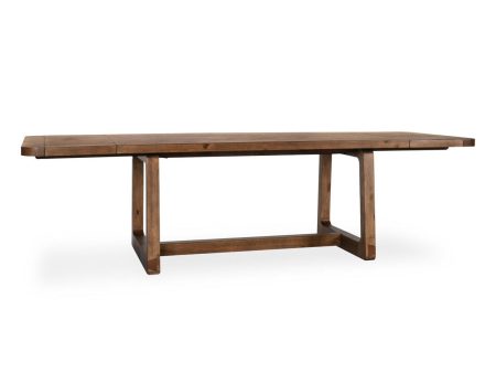 Lyra - Pine Wood 80-110  Ext Dining Table - Smoke Brown Supply