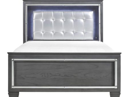 Allura Full Panel Bed in Gray 1916FGY-1* Online