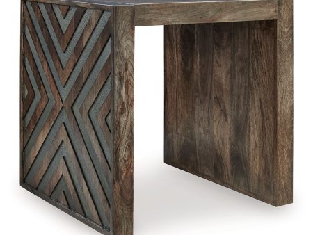 Dreggan - Brown - Square End Table Discount