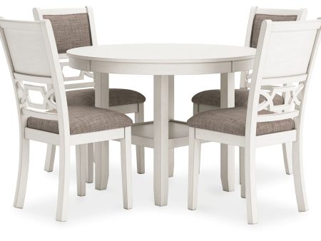 Erinberg - Antique White - Dining Room Table Set (Set of 5) Sale