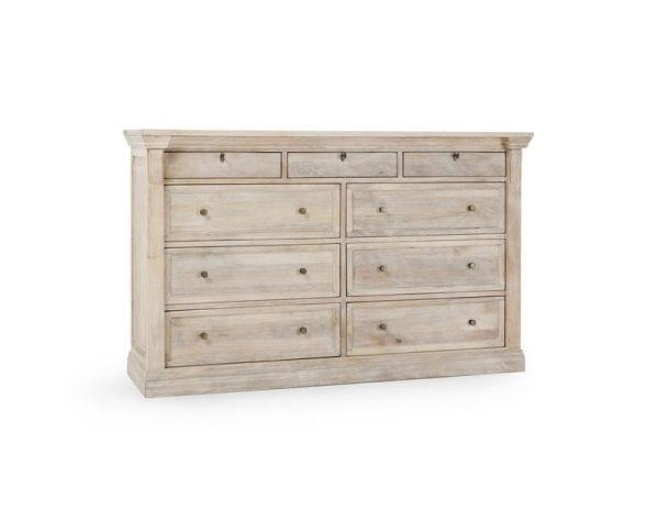 Adelaide - 9 Drawer Dresser - Natural White Hot on Sale