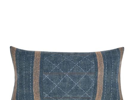 Timeless - 14  x 26  TL Origin Pillow - Denim Blue on Sale