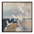 Flock - Framed Painting - Beige Cheap