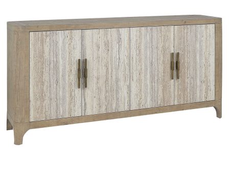 Alpine - Reclaimed Pine Laminate 4 Door Buffet - Natural Hot on Sale