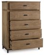 Tomtyn - Light Brown - Five Drawer Chest Online now