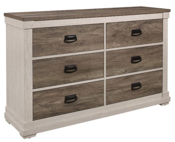 Arcadia Dresser in White & Weathered Gray 1677-5 Hot on Sale