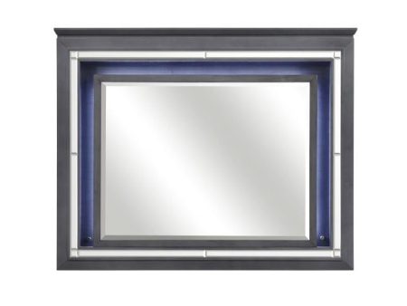 Allura Mirror in Gray 1916GY-6 For Sale