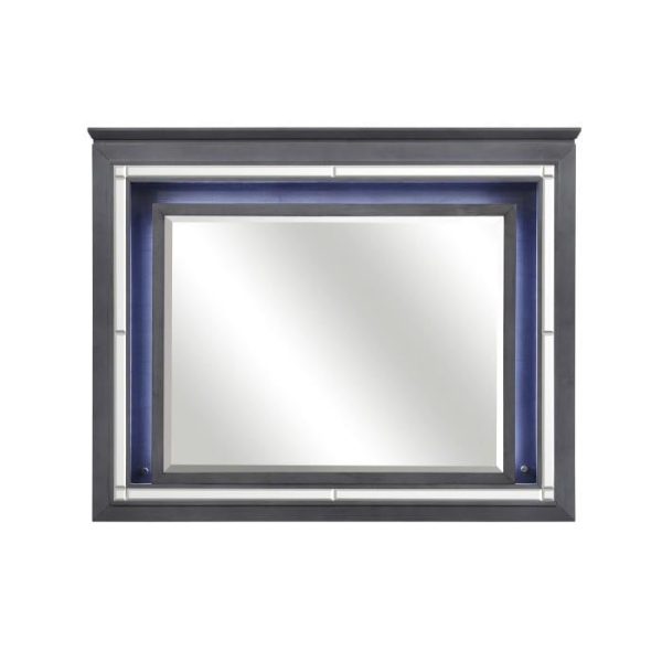 Allura Mirror in Gray 1916GY-6 For Sale