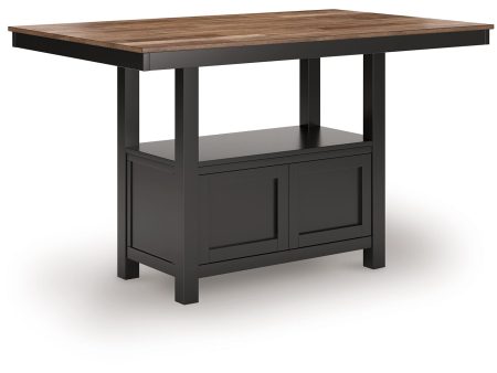 Wildenauer - Brown   Black - Rectangular Dining Room Counter Table Fashion