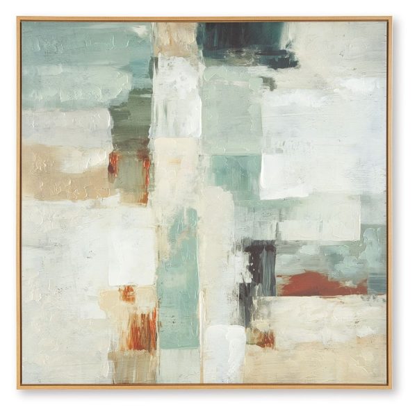 Ikemans - Green   Tan   Rust - Wall Art Online now