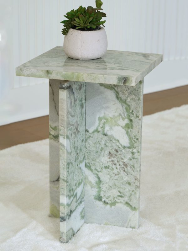 Deaconwell - White   Green - Accent Table Cheap