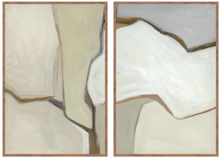 Dried - Painting 60  x 40  By Buddy Whitlock (Set of 2) - Walnut Hot on Sale