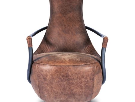 Carlisle - Club Chair - Dark Brown For Sale