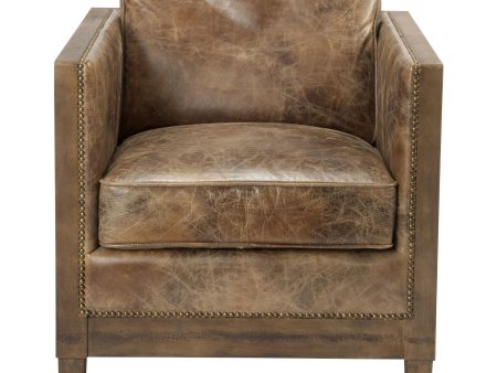 Darlington - Club Chair - Light Brown For Cheap