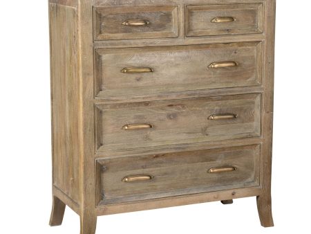 Francesca - 5 Drawer Dresser - Vintage Taupe Sale