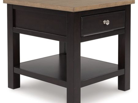 Drazmine - Brown - Rectangular End Table Online Sale