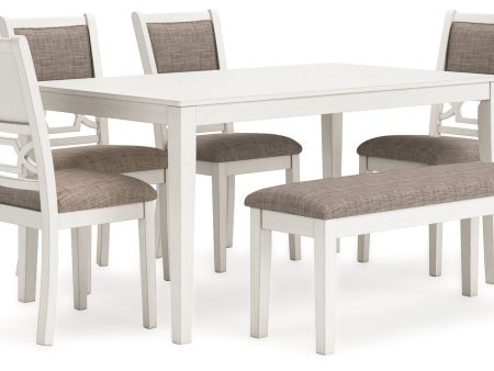 Erinberg - Antique White - Dining Room Table Set (Set of 6) Online Hot Sale