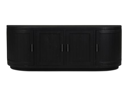 Nicola - Media Cabinet - Black Discount