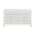 Alonza 9 Drawer Dresser in White 1845-5 For Sale