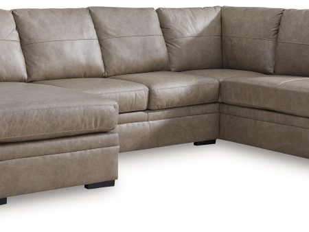 Amuleto - Desert - 2-Piece Sectional With Raf Corner Chaise - Leather Match For Sale