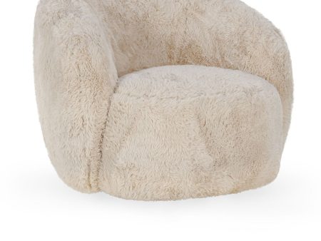 Adley - Plush Swivel Accent Chair - Sand Online Hot Sale