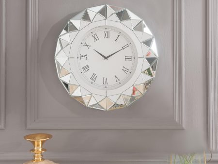 Nyoka Mirrored Wall Clock Online Hot Sale