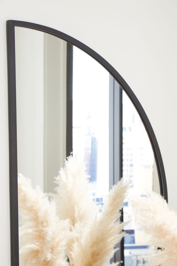 Denlow - Black - Accent Mirror Fashion