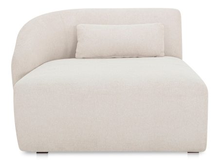 Amelia - Left Arm Facing Chaise - Warm White Online