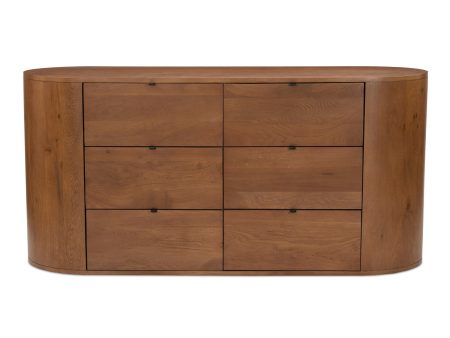 Theo - 6 Drawer Dresser - Brown Online Hot Sale