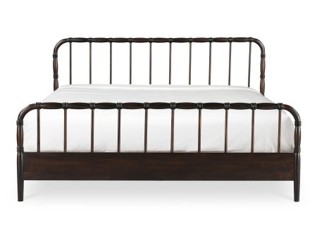 Vivian - Queen Bed - Dark Brown on Sale